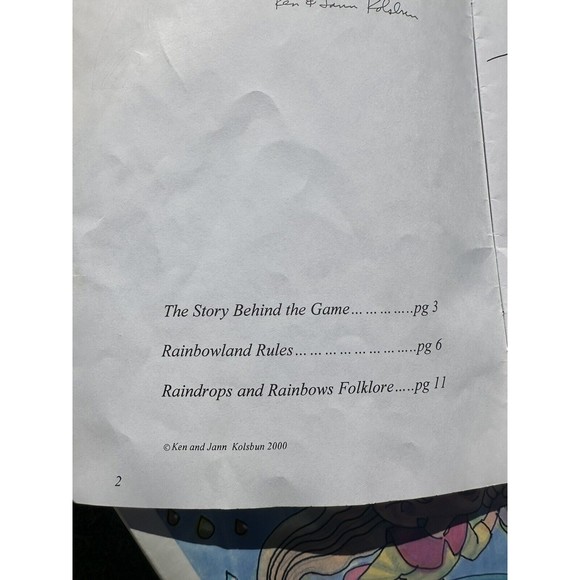 Rainbowland Board Fantasy Game Kolsbun Family Games 2000 RARE Incomplete - Picture 4 of 15